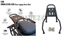 For Royal Enfield New Himalayan 450 Rear Luggage Rack Black - SPAREZO